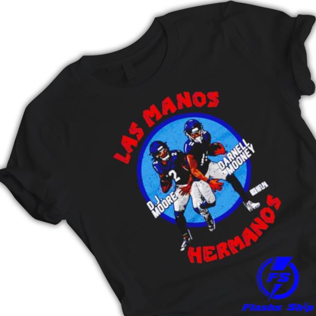 D.J. Moore and Darnell Mooney Chicago Bears Las Manos Hermanos shirt,  hoodie, sweatshirt, ladies tee and tank top