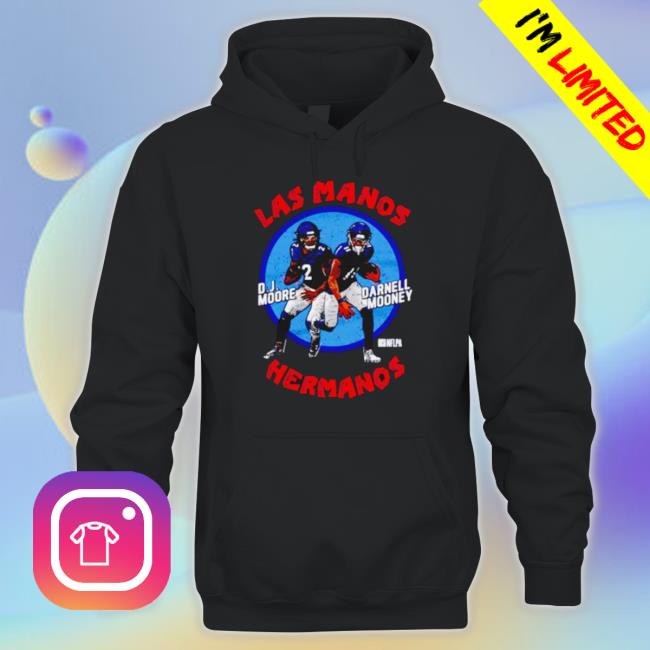 D.J. Moore and Darnell Mooney Chicago Bears Las Manos Hermanos shirt,  hoodie, sweatshirt, ladies tee and tank top