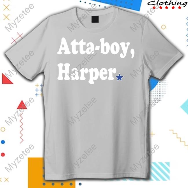 Phillygoatco Shop Atta-Boy Harper Hoodied Sweatshirt Phillygoatco Shop Atta-Boy Harper Hoodied Sweatshirt