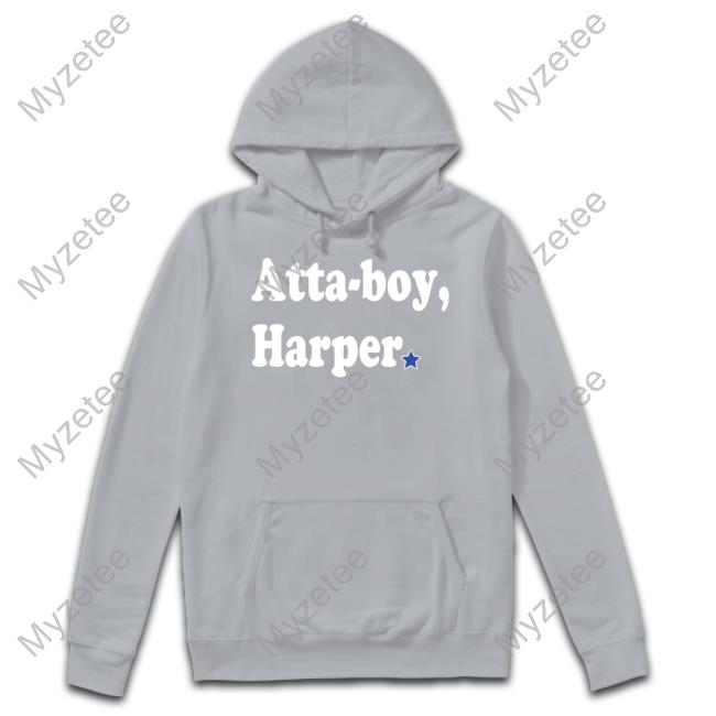 Phillygoatco Shop Atta-Boy Harper Hoodied Sweatshirt Phillygoatco Shop Atta-Boy Harper Hoodied Sweatshirt