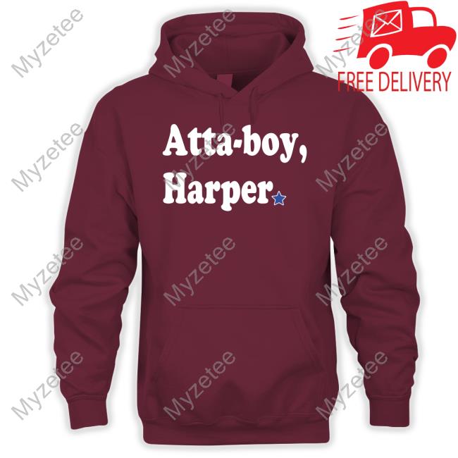 Phillygoatco Shop Atta-Boy Harper Hoodied Sweatshirt Phillygoatco Shop Atta-Boy Harper Hoodied Sweatshirt