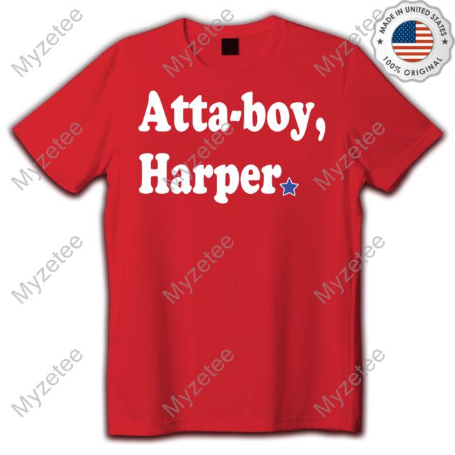 Phillygoatco Shop Atta-Boy Harper Hoodied Sweatshirt Phillygoatco Shop Atta-Boy Harper Hoodied Sweatshirt