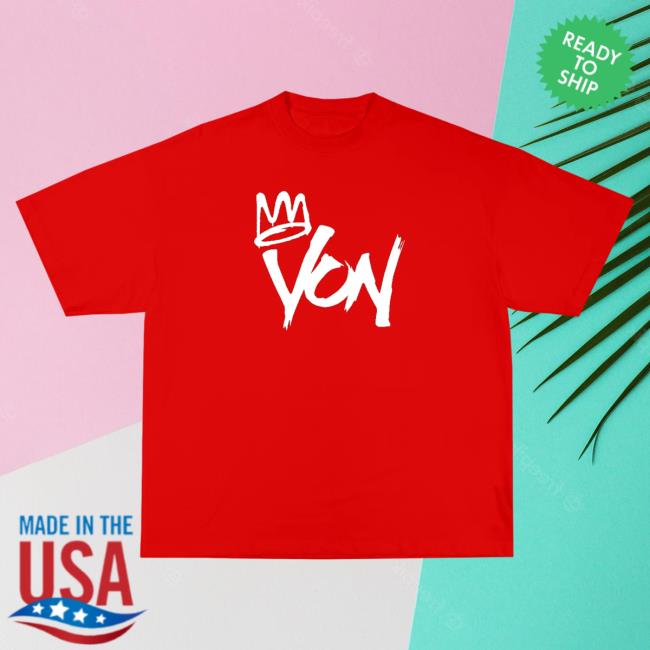 Official Merch Bar Store King Von Von Popover Shirt Red MerchBar KingVon Apparel Clothing Shop