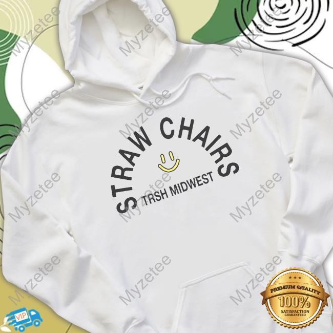 Top Straw Chairs Smiley Face Tee Shirt Top Straw Chairs Smiley Face Tee Shirt