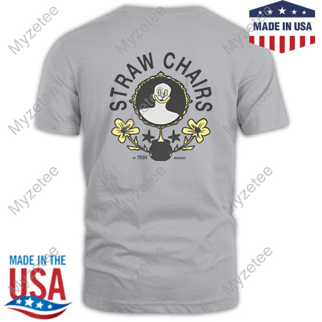 Top Straw Chairs Smiley Face Tee Shirt Top Straw Chairs Smiley Face Tee Shirt