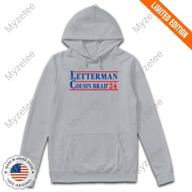 Official Letterman Cousin Brad '24 Tee Shirt Official Letterman Cousin Brad '24 Tee Shirt