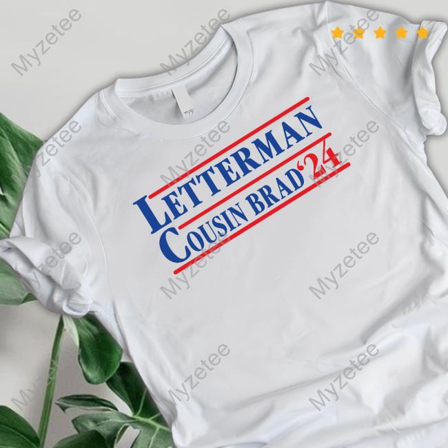 Official Letterman Cousin Brad '24 Tee Shirt Official Letterman Cousin Brad '24 Tee Shirt