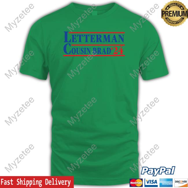 Official Letterman Cousin Brad '24 Tee Shirt Official Letterman Cousin Brad '24 Tee Shirt