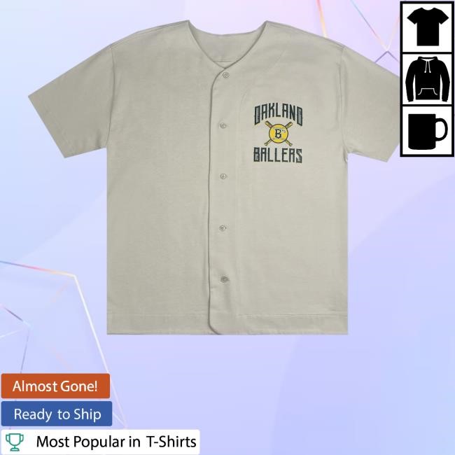 Oaklandish Merch Oakland Ballers Heavy Baseball Jersey Oaklandish Merch Oakland Ballers Heavy Baseball Jersey