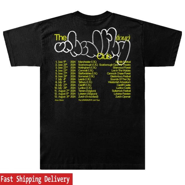 Official Anne-Marie Official Shop The Unhealthy Club Uk 2024 Tour Hoodie Official Anne-Marie Official Shop The Unhealthy Club Uk 2024 Tour Hoodie
