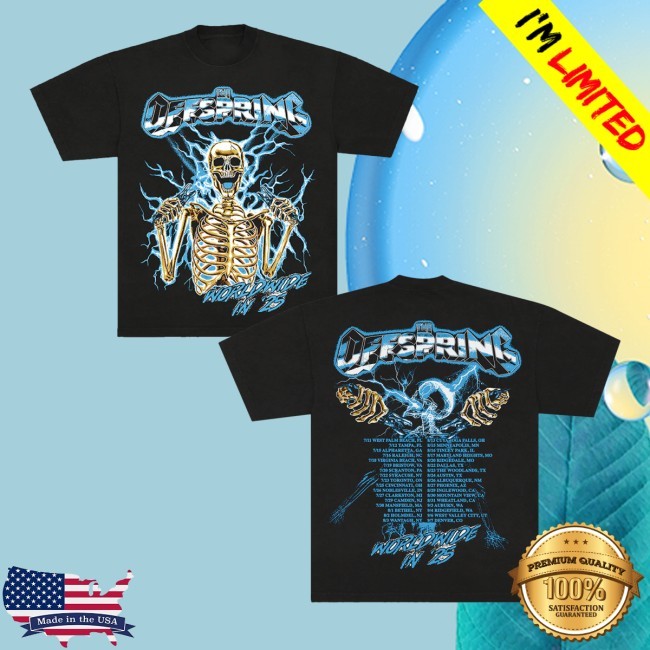 Spark Plug Skeleton 2025 Tour Youth T Shirt Offspring Merch Store - Myzetee Shop